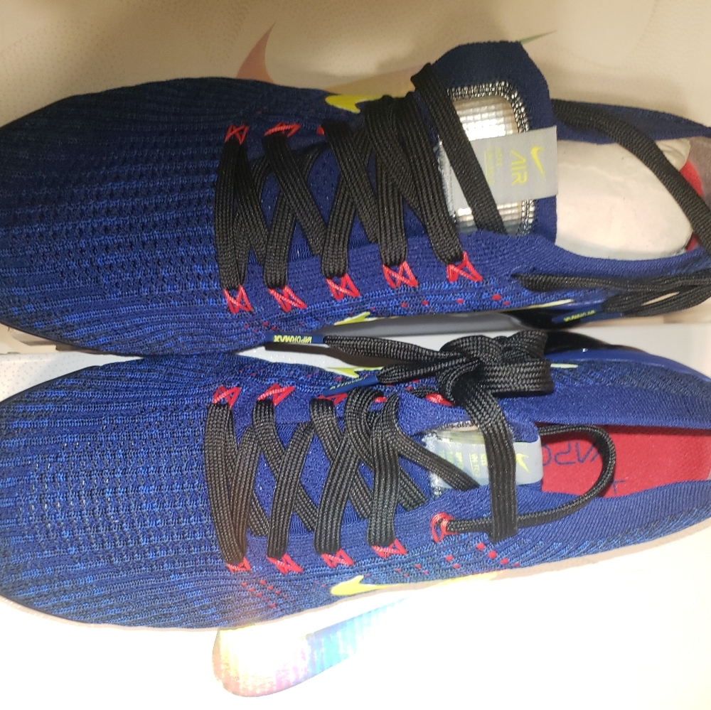 Nike Air VaporMax Flyknit 3 Deep Royal Volt - Picture 10 of 16